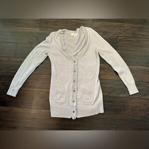 Victorias Secret cardigan. Size medium. Lavender gray color